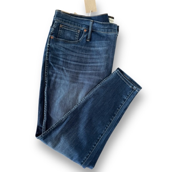 NEW Madewell High Rise Skinny Jeans 10" in Danny Wash: TENCEL Denim - Picture 6 of 11